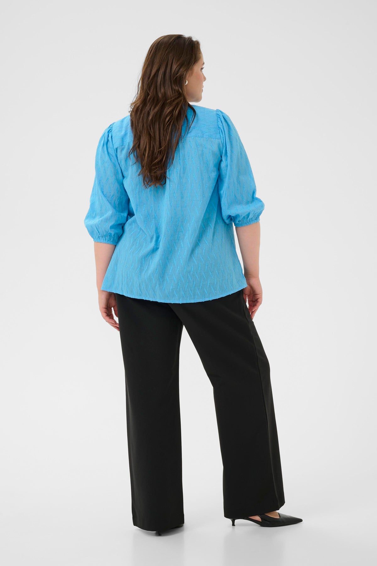 Kaffe Curve Gabby Blouse in Blue