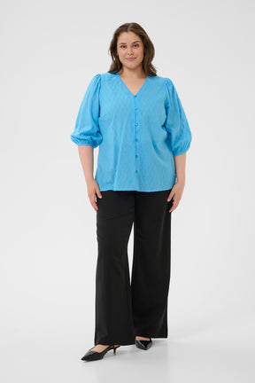 Kaffe Curve Gabby Blouse in Blue
