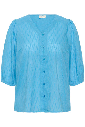 Kaffe Curve Gabby Blouse in Blue