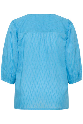 Kaffe Curve Gabby Blouse in Blue