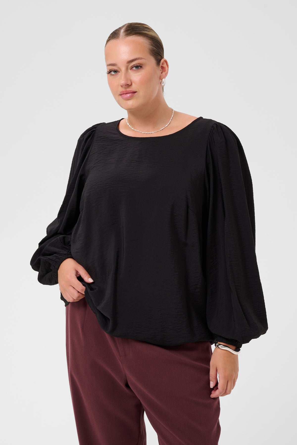 Kaffe Curve Gila Blouse in Black 