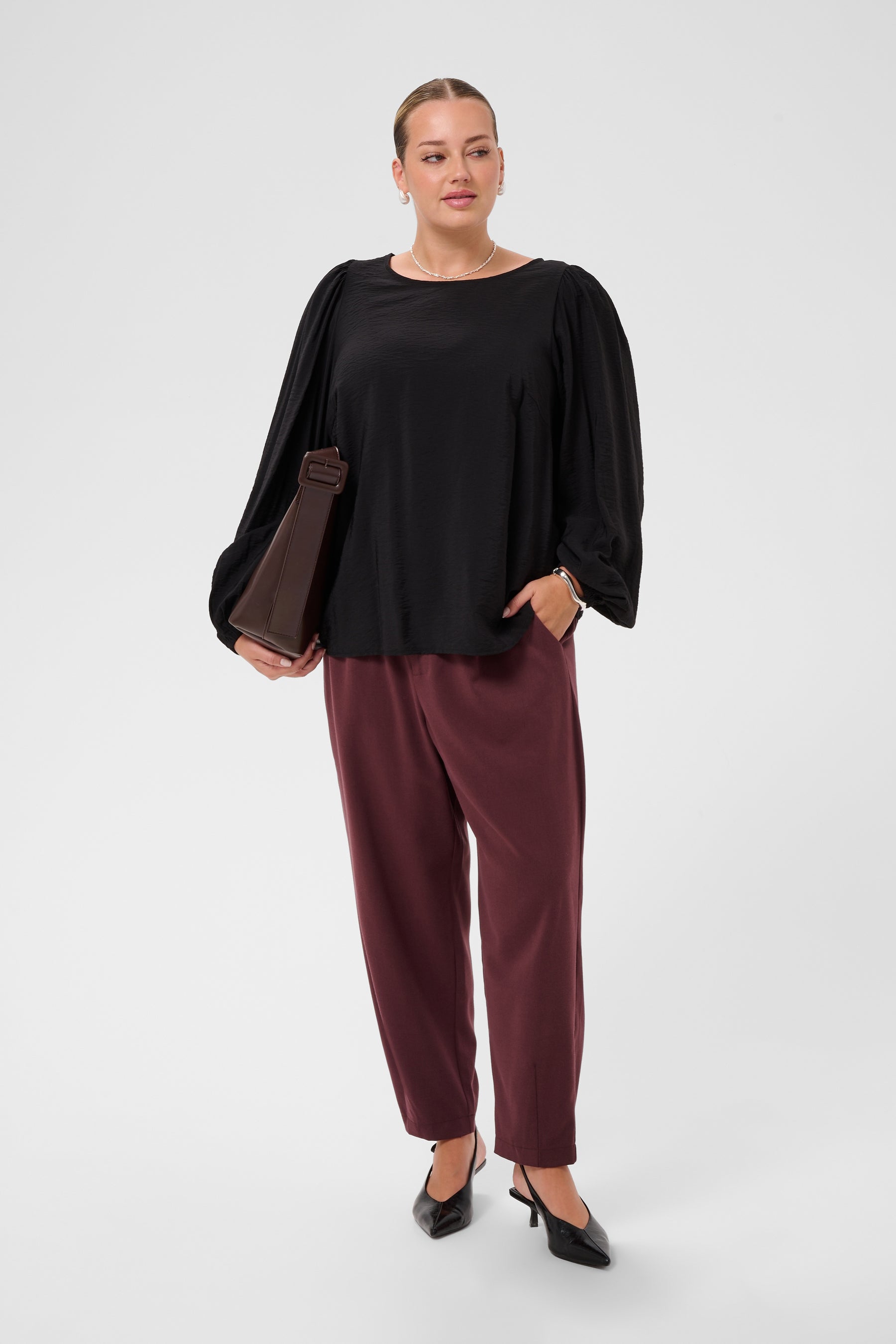 Kaffe Curve Gila Blouse in Black 