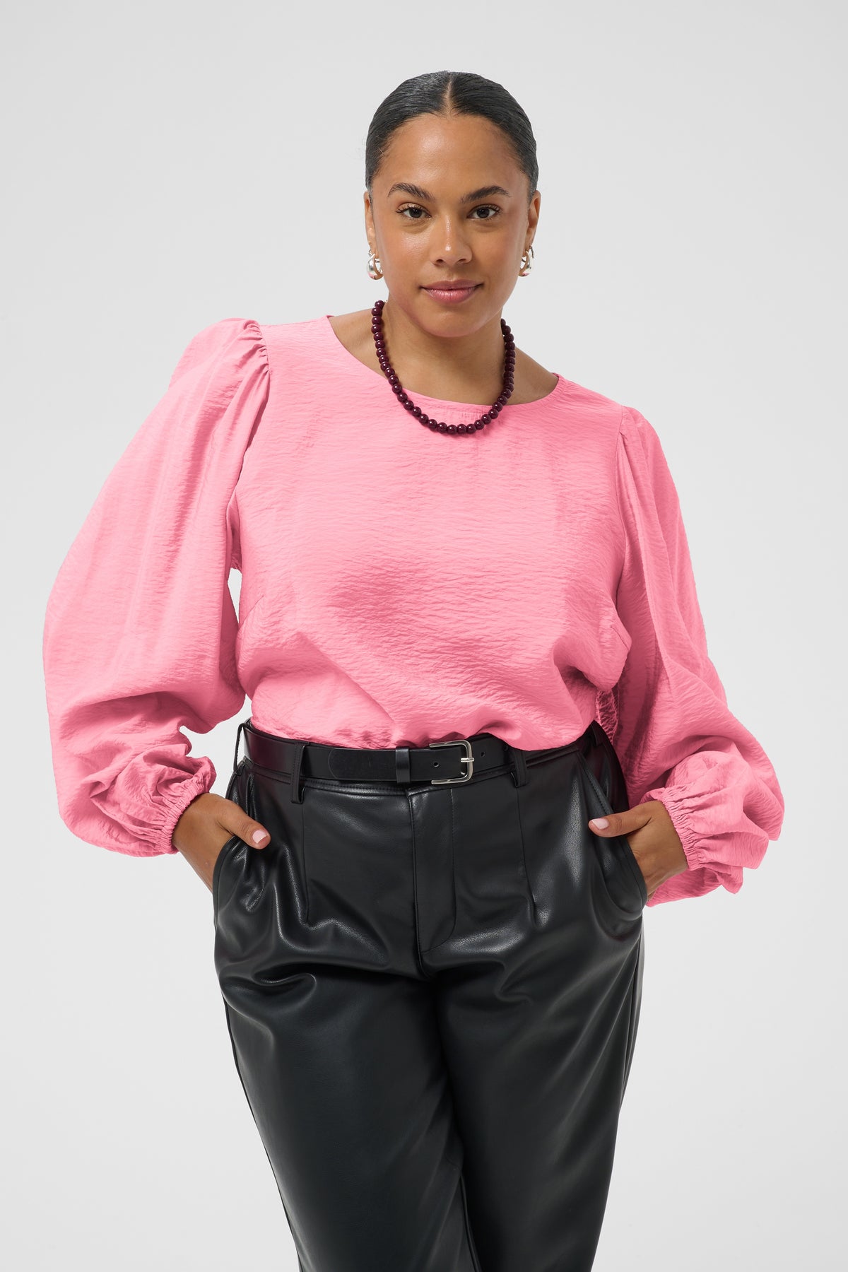 Kaffe Curve Gila Blouse in Wild Rose 
