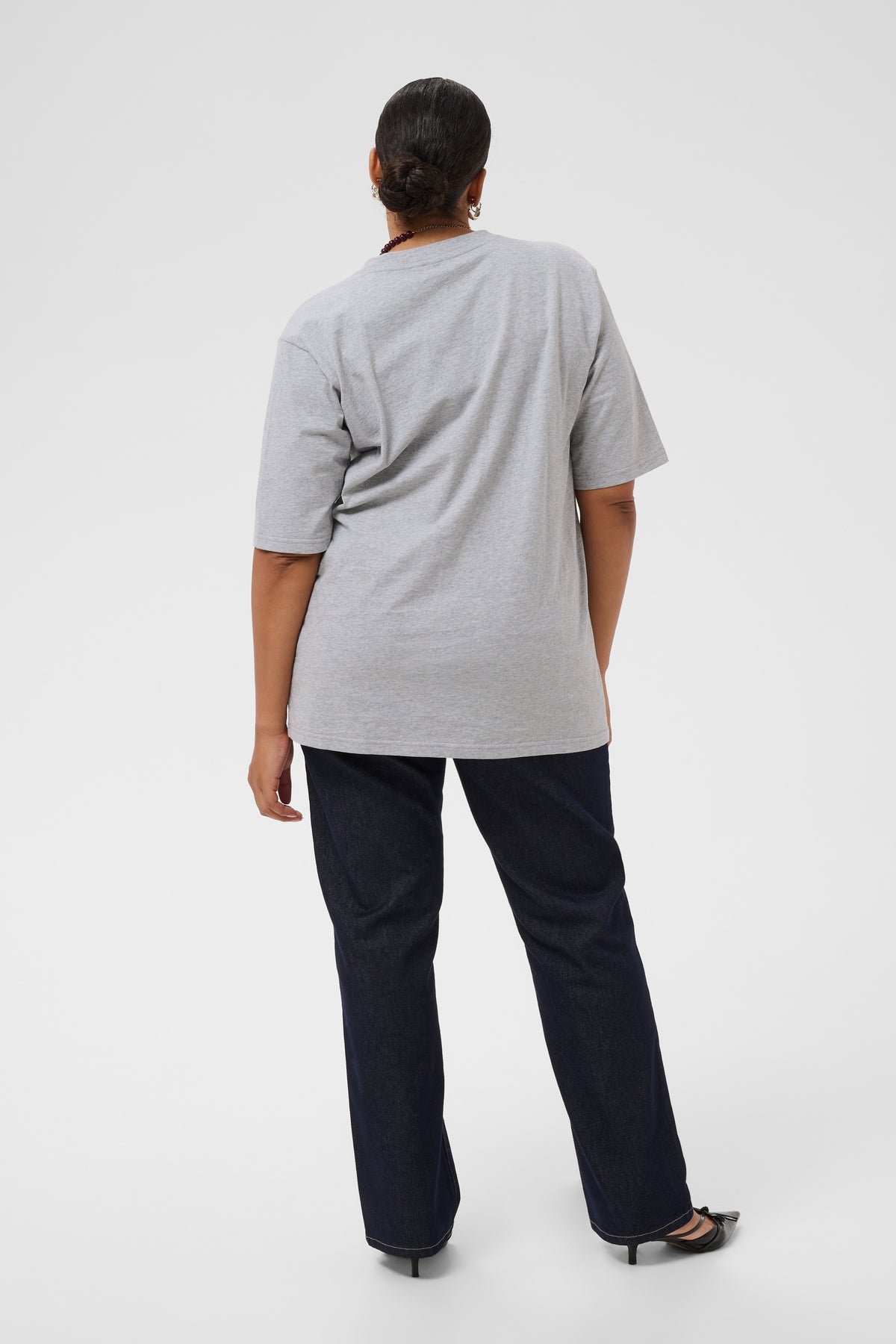 Kaffe Curve Glorina T-Shirt in Grey 