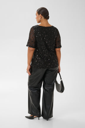 Kaffe Curve Gracie Blouse in Black 