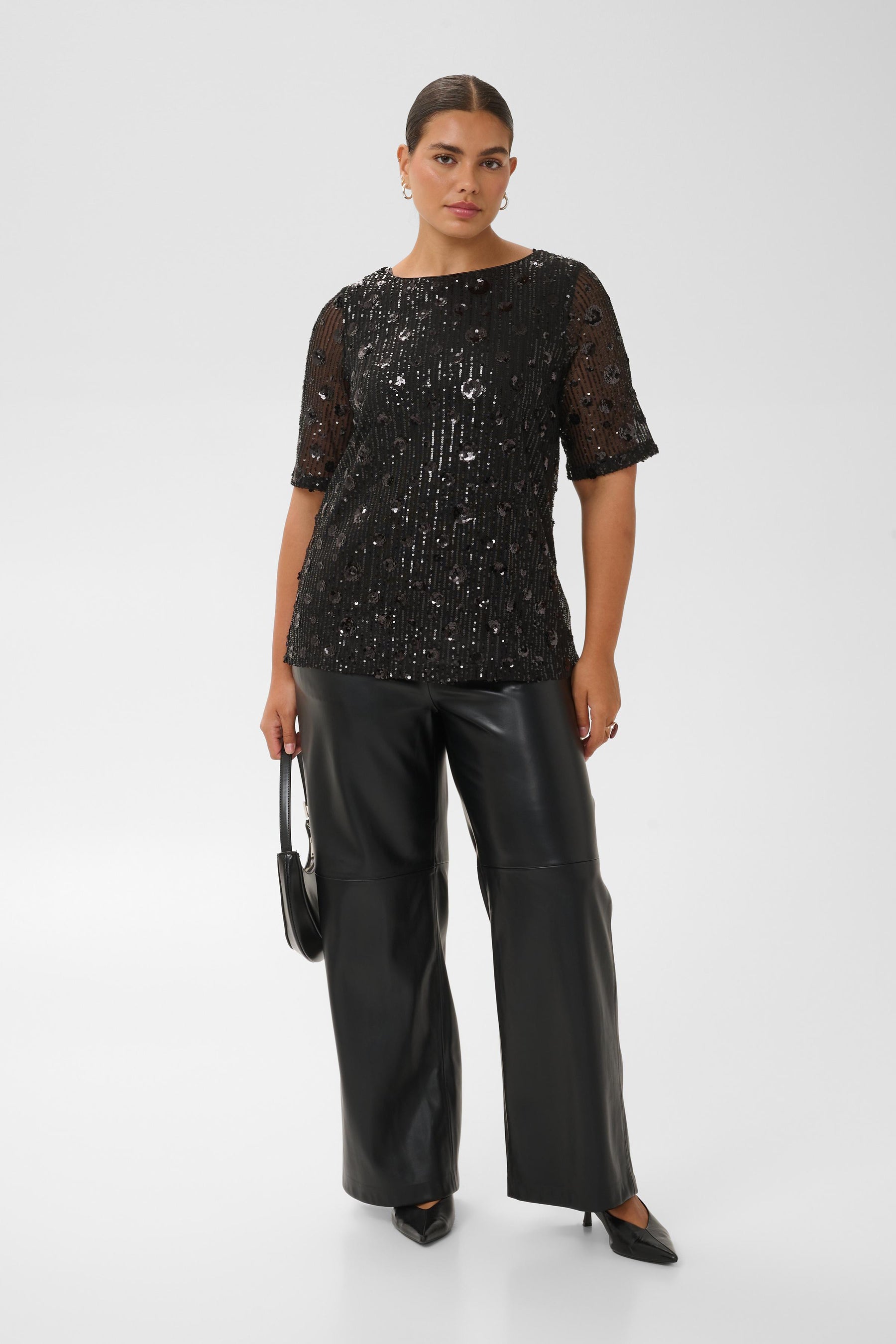 Kaffe Curve Gracie Blouse in Black 