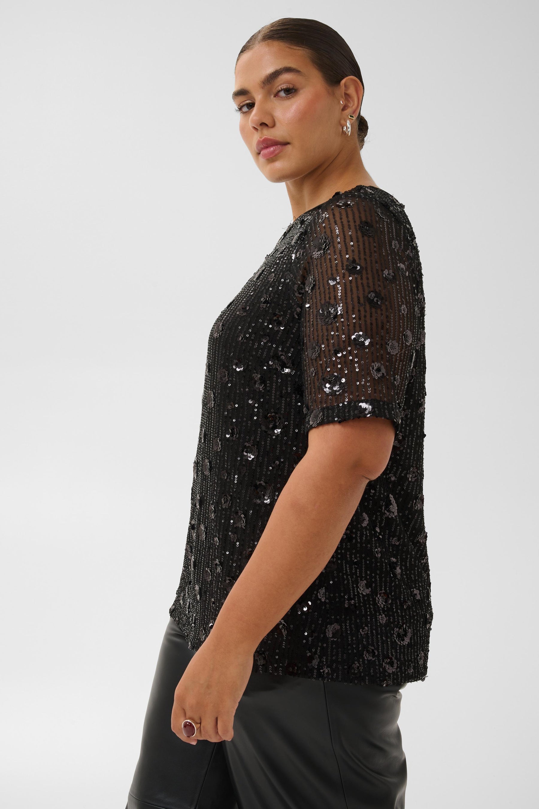 Kaffe Curve Gracie Blouse in Black 