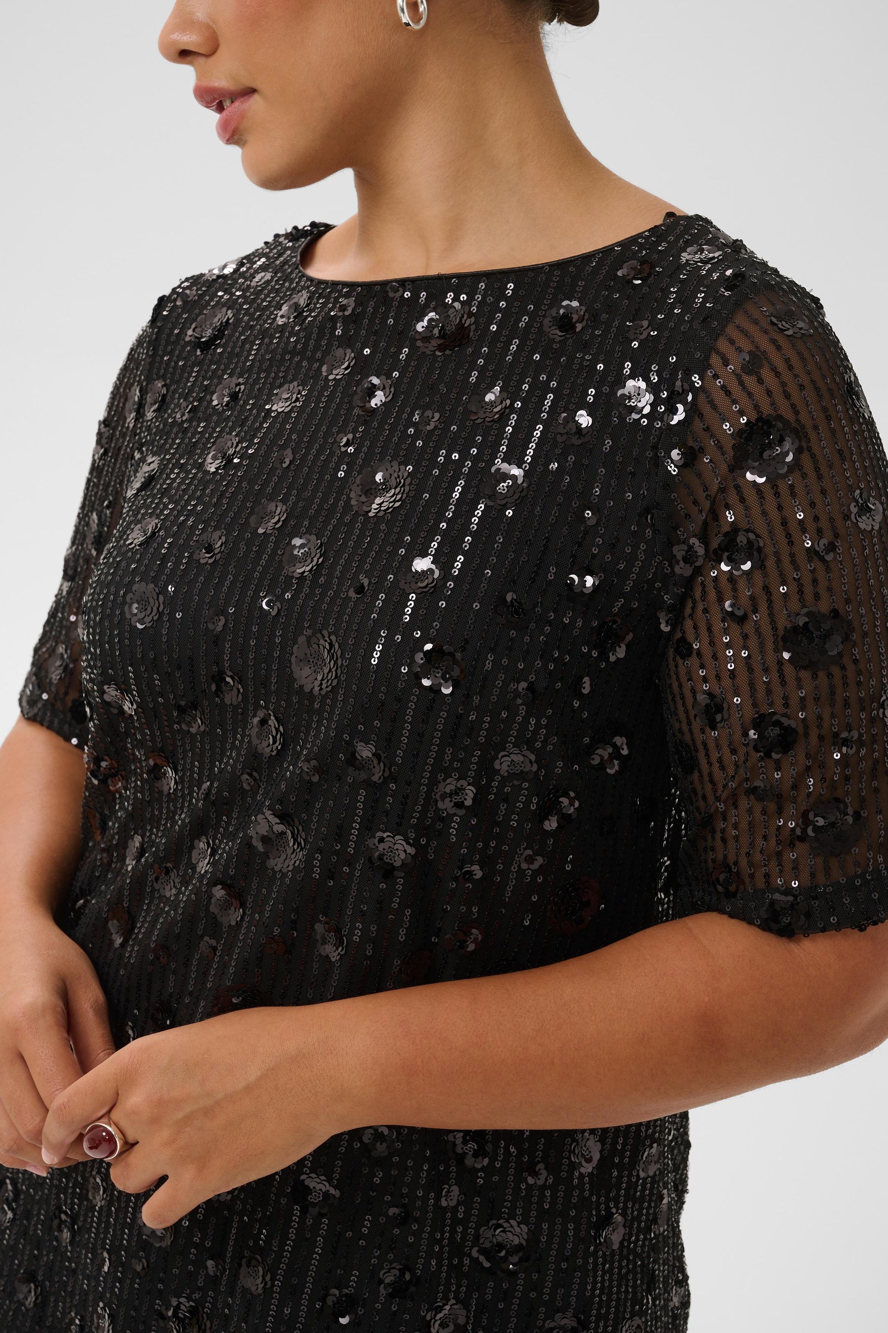 Kaffe Curve Gracie Blouse in Black 