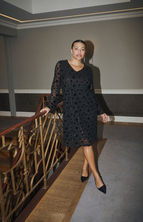 Kaffe Curve Gracie Dress in Black 
