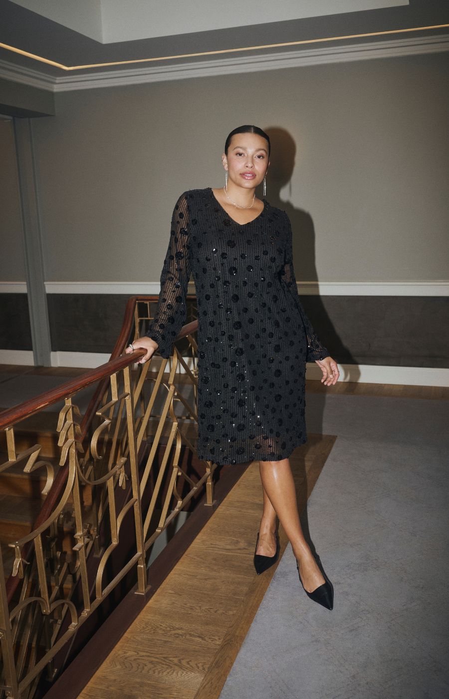 Kaffe Curve Gracie Dress in Black 