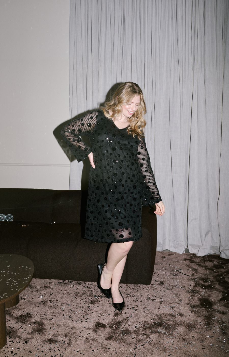 Kaffe Curve Gracie Dress in Black 