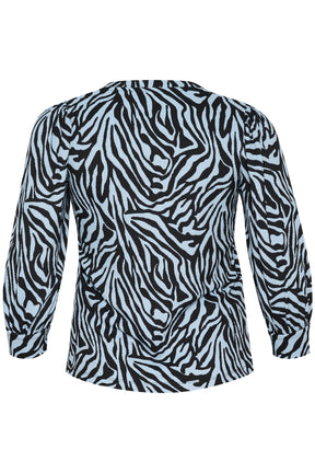 Kaffe Curve Ivena Top in Blue
