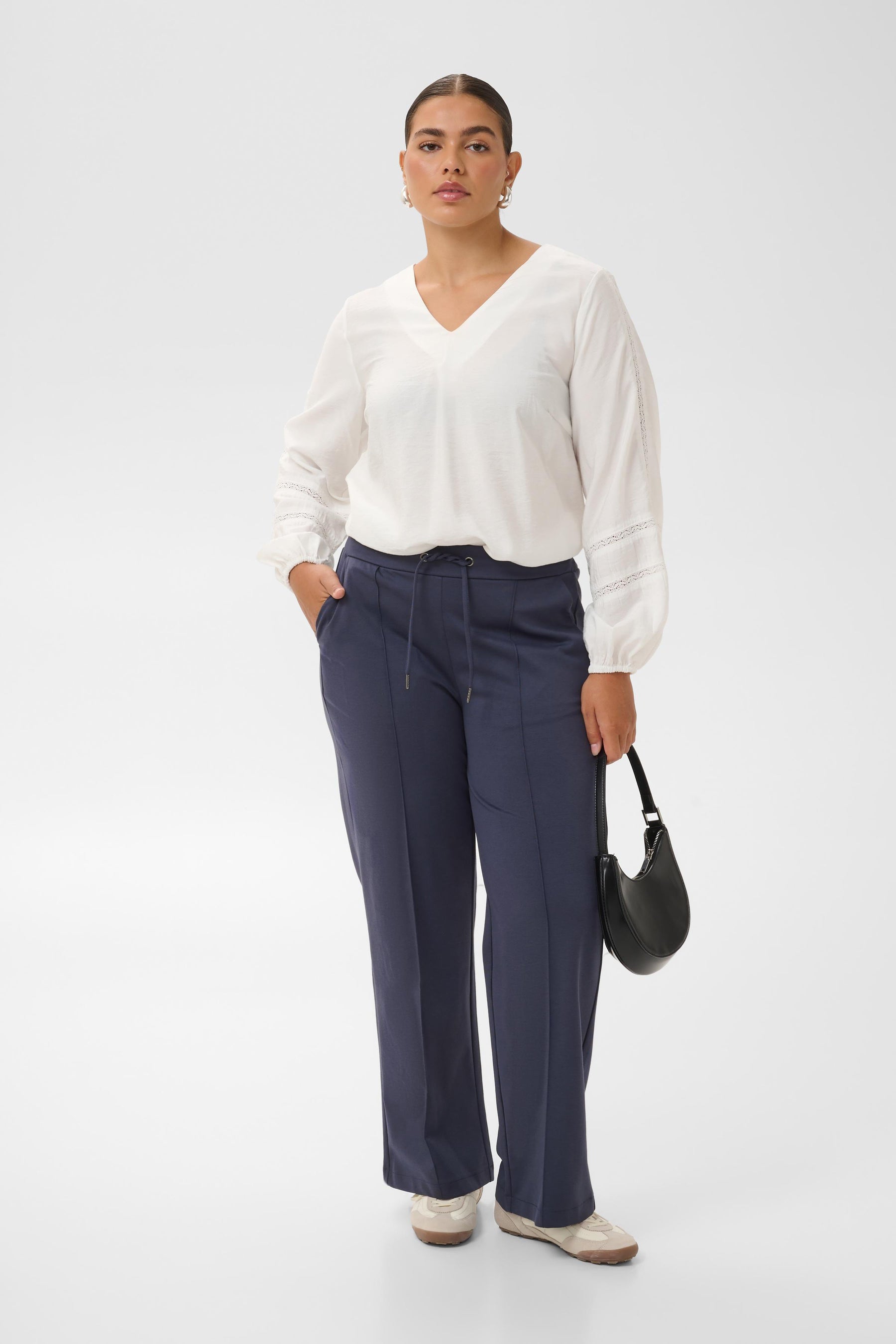 Kaffe Curve Jenna Trouser in Graphite 