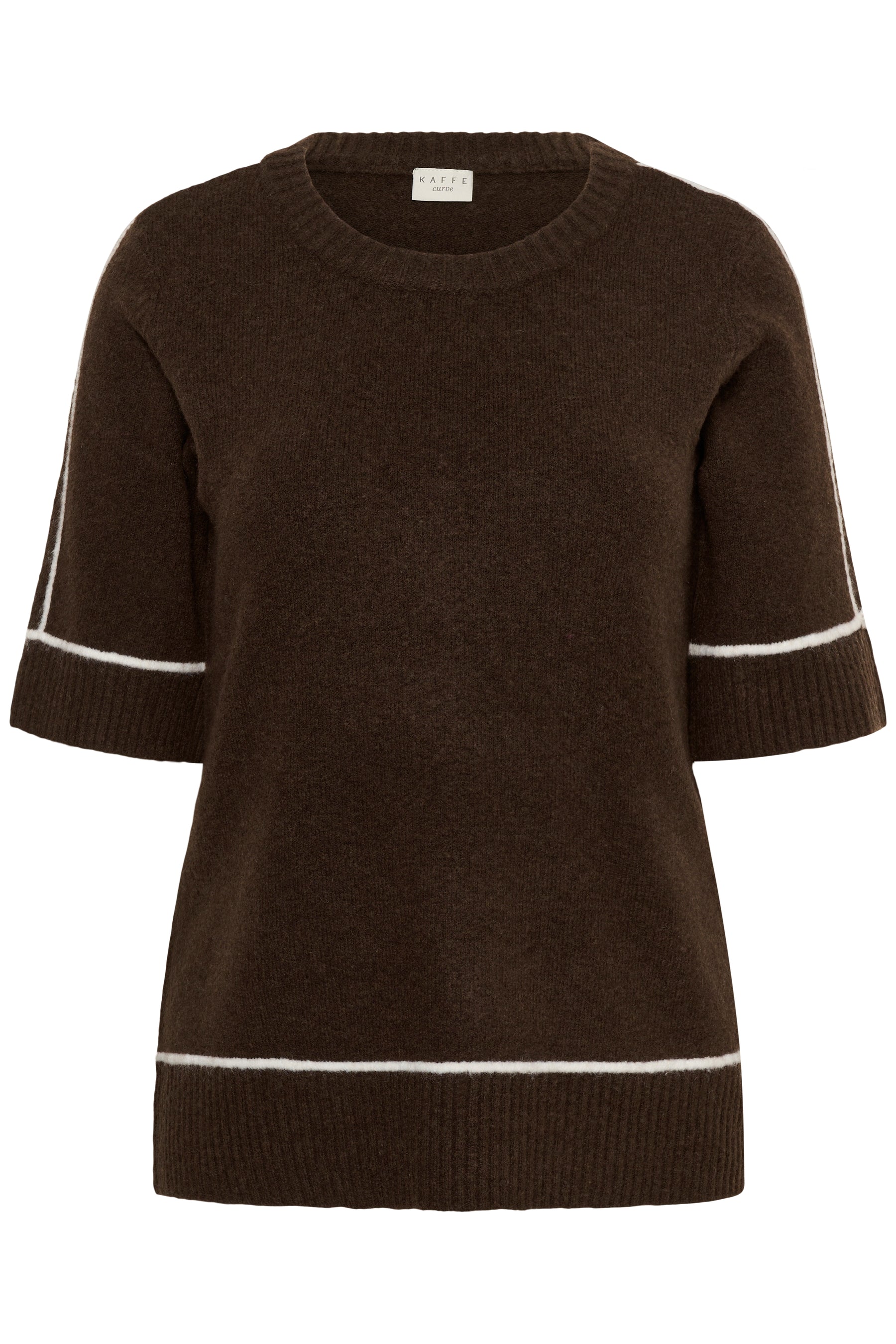 Kaffe Curve Jinga Knit Top in Brown 