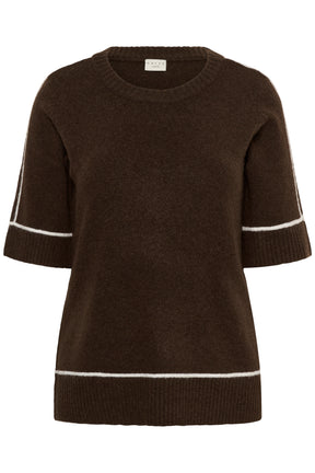 Kaffe Curve Jinga Knit Top in Brown 