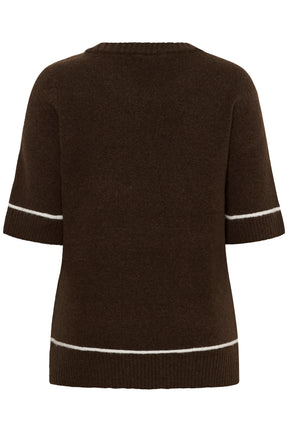 Kaffe Curve Jinga Knit Top in Brown 