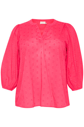 Kaffe Curve Jolana Blouse in Fuchsia