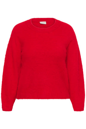 Kaffe Curve Jordi Jumper in Crimson 