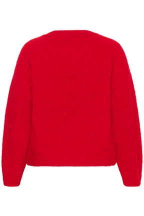 Kaffe Curve Jordi Jumper in Crimson 