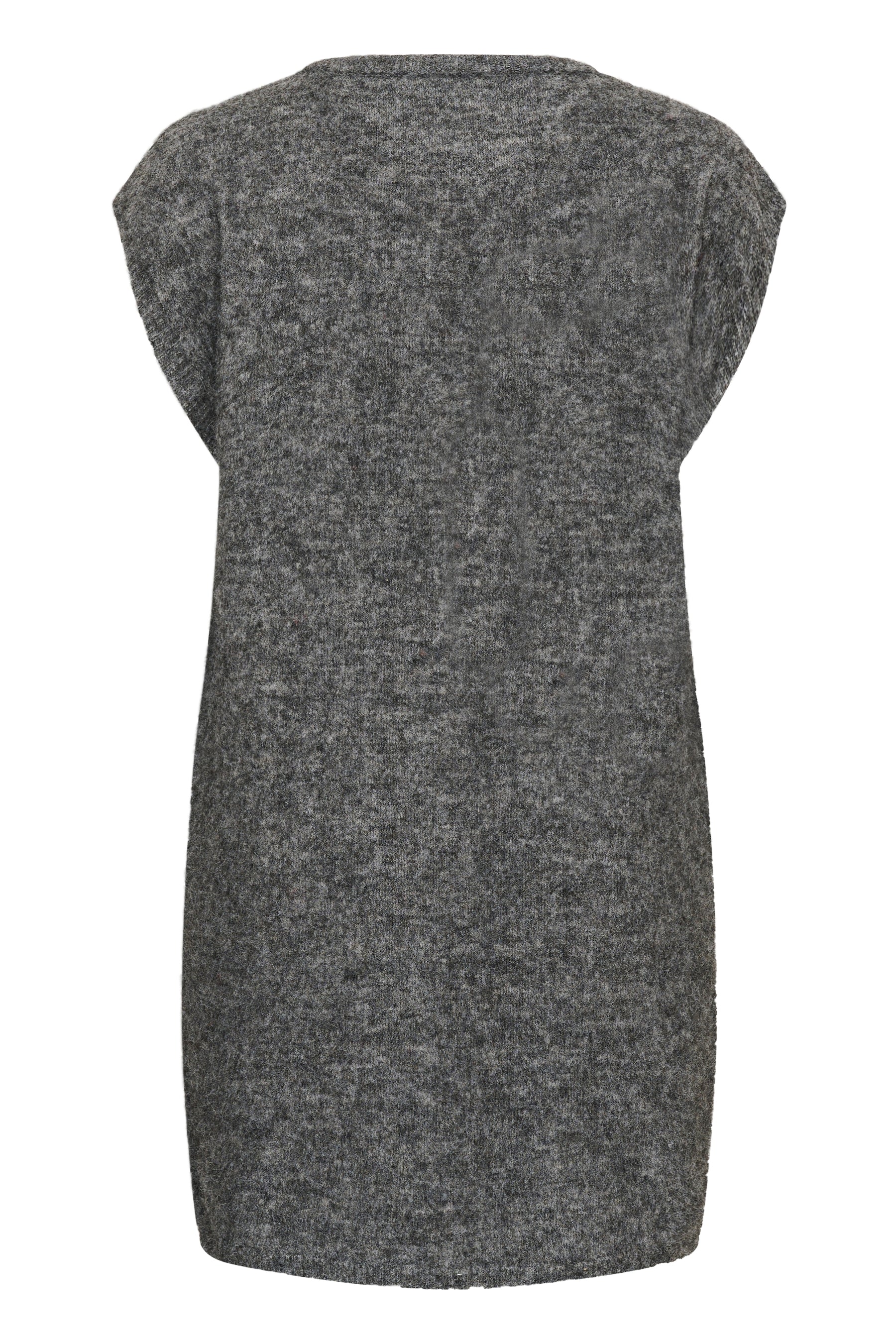 Kaffe Curve Jordi Sleeveless Cardigan in Grey 