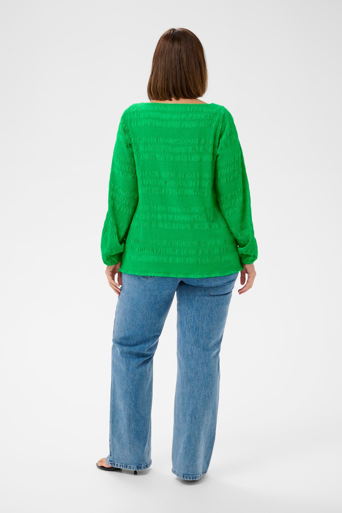 Kaffe Curve Jourtney Blouse in Green 