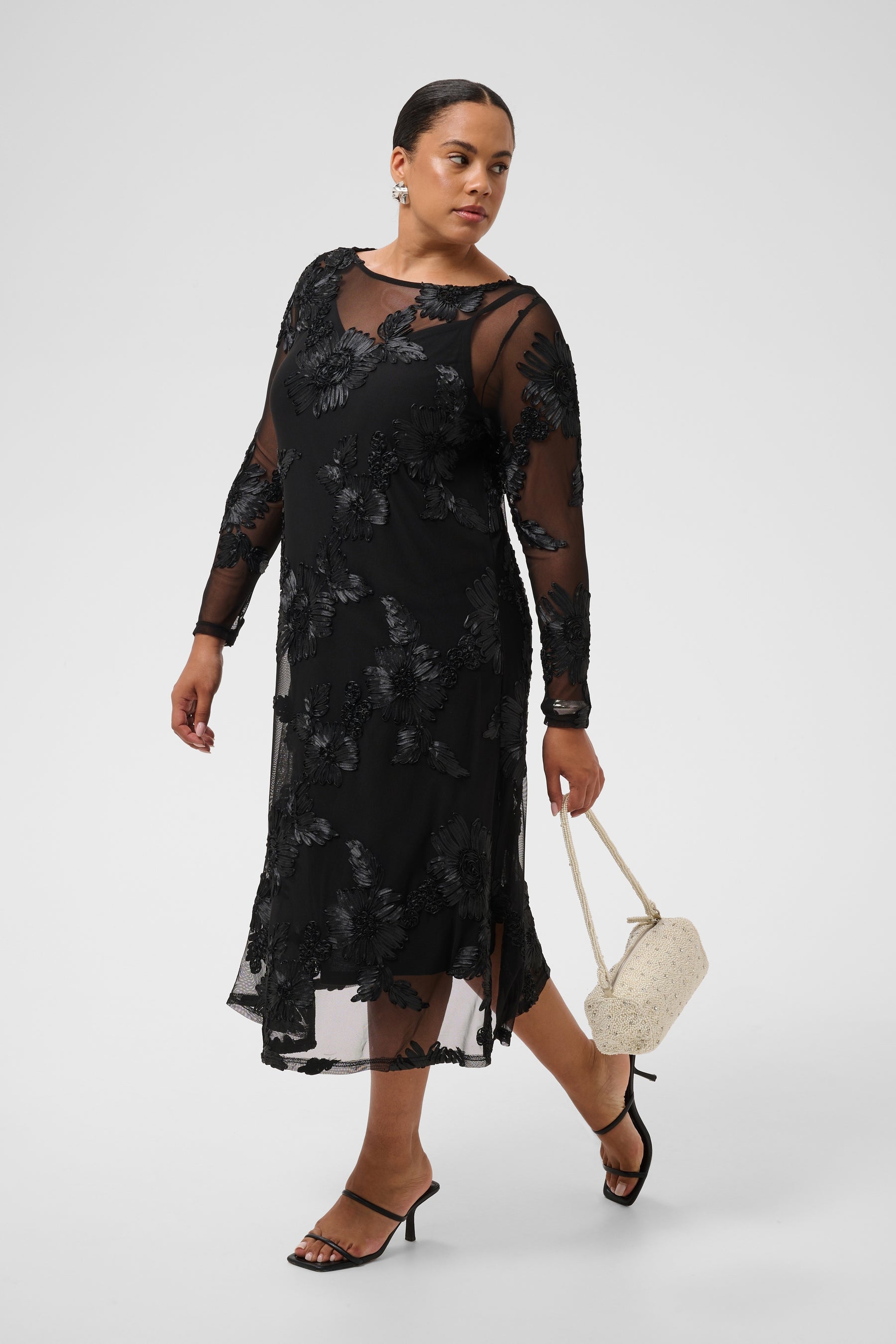 Kaffe Curve Juliana Dress in Black 