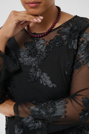 Kaffe Curve Juliana Lace Top in Black 