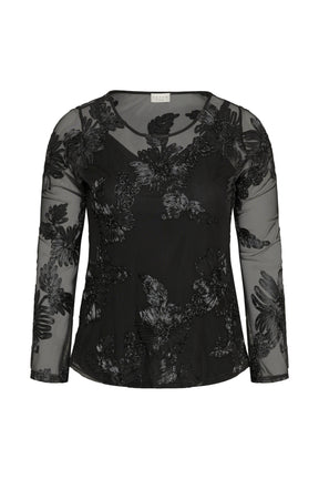 Kaffe Curve Juliana Lace Top in Black 
