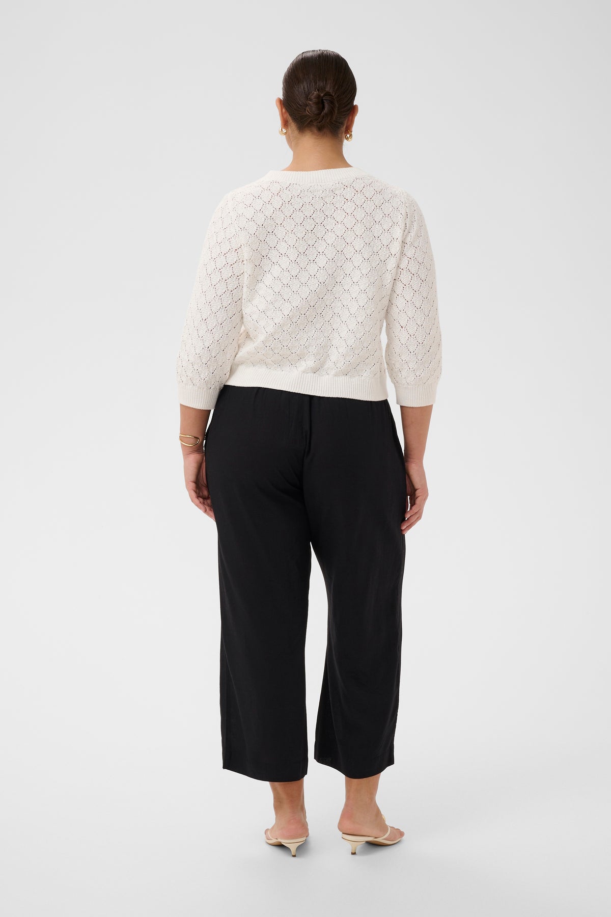 Kaffe Curve Kathrina Cardigan in White 