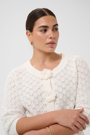 Kaffe Curve Kathrina Cardigan in White