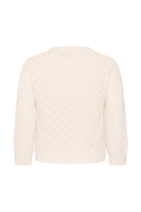 Kaffe Curve Kathrina Cardigan in White 