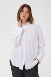 Kaffe Curve Kika Shirt in White 
