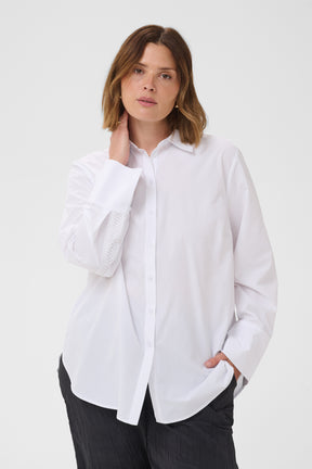Kaffe Curve Kika Shirt in White 