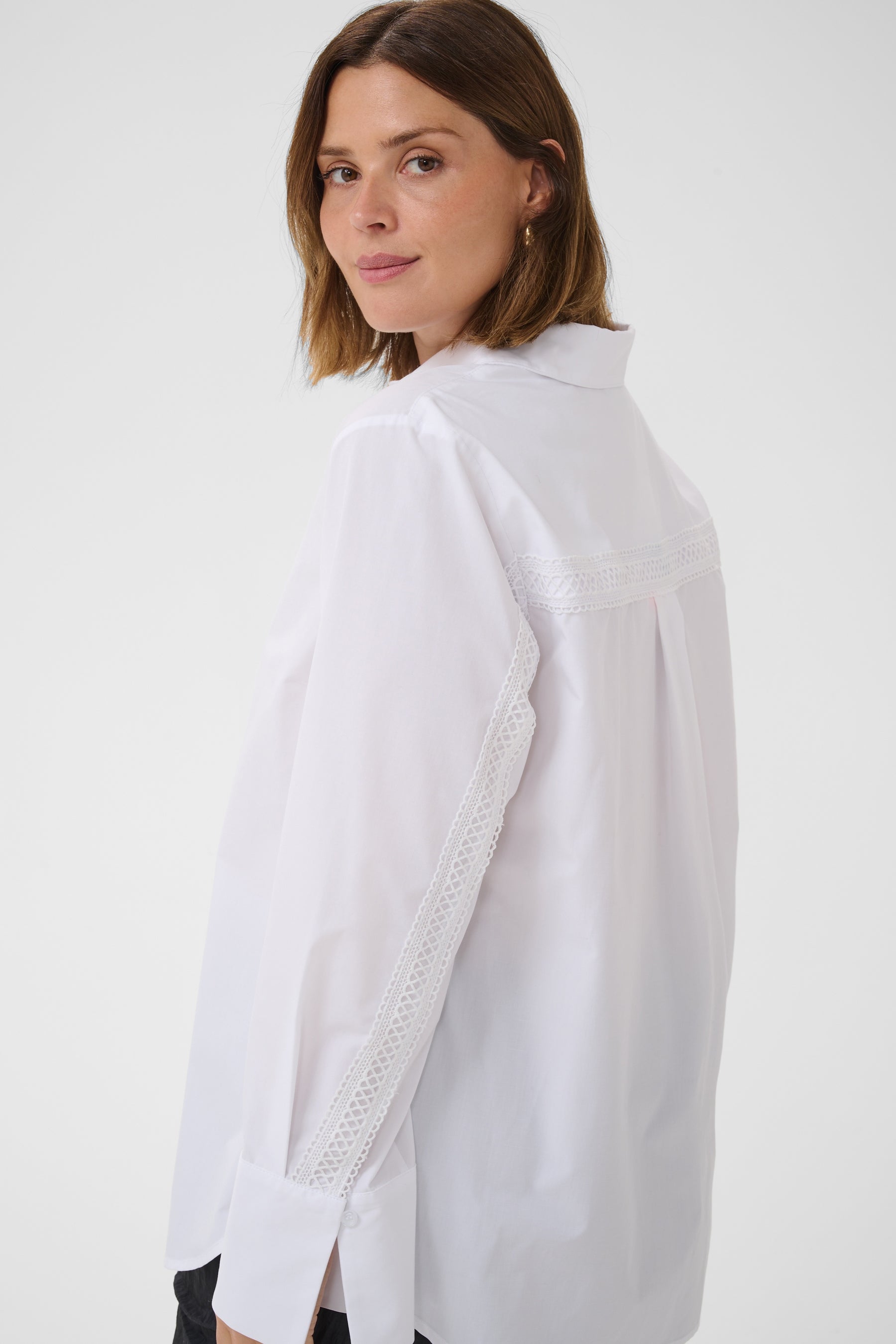 Kaffe Curve Kika Shirt in White 
