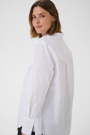 Kaffe Curve Kika Shirt in White 