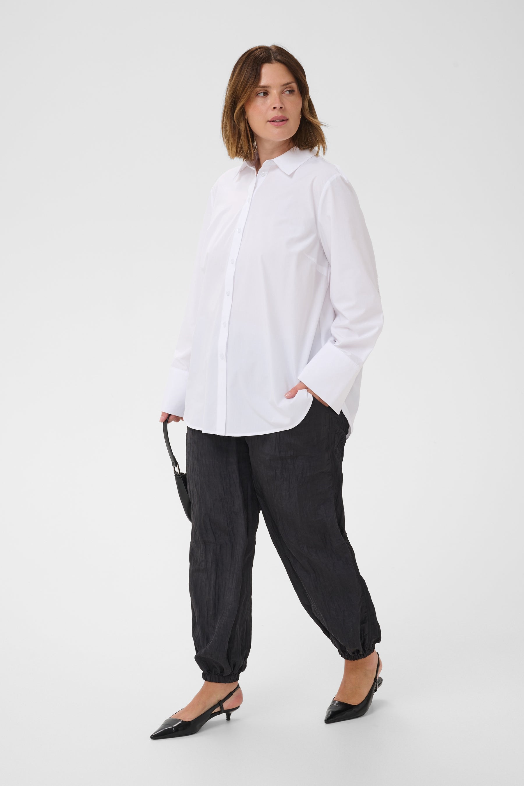 Kaffe Curve Kika Shirt in White 