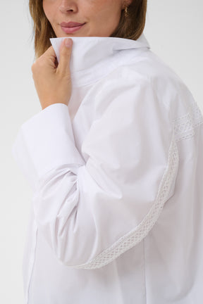 Kaffe Curve Kika Shirt in White