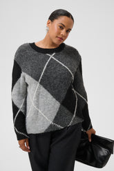 Kaffe Curve Kit Jumper in Grey