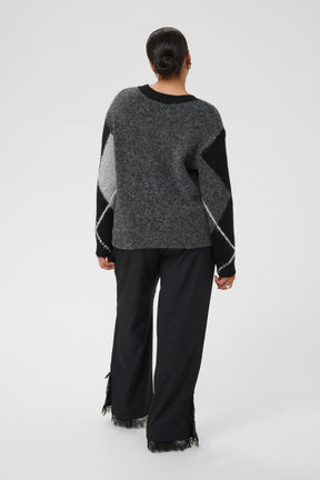 Kaffe Curve Kit Jumper in Grey 