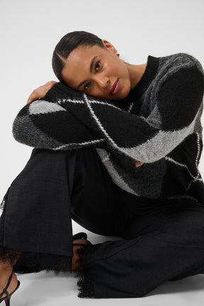 Kaffe Curve Kit Jumper in Grey 