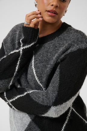 Kaffe Curve Kit Jumper in Grey 