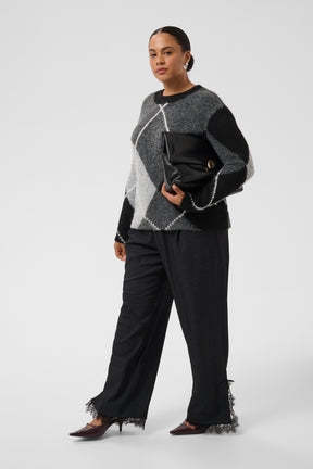 Kaffe Curve Kit Jumper in Grey  