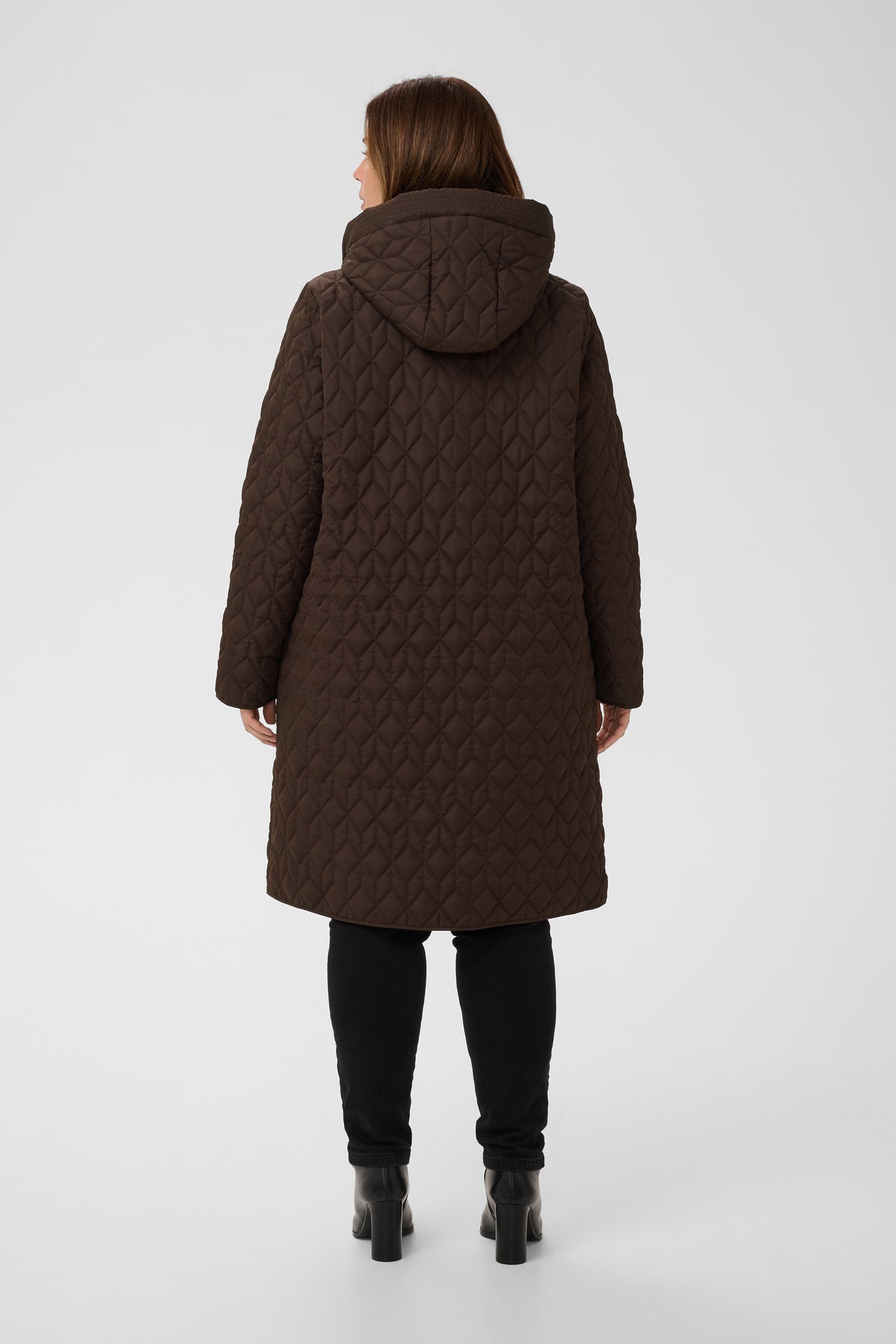 Kaffe Curve Leina Coat in Coffee Bean 