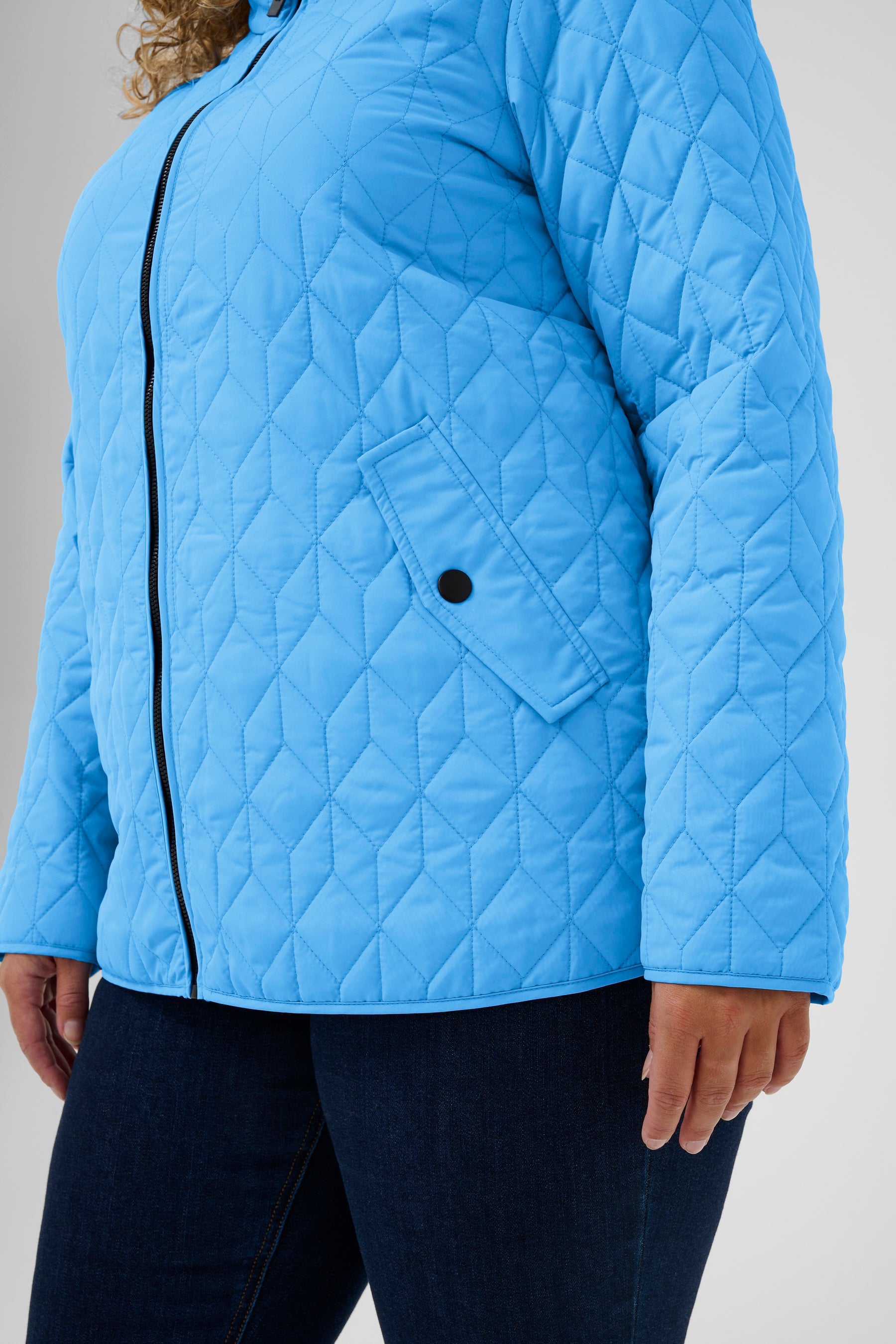 Kaffe Curve Leina Jacket in Blue