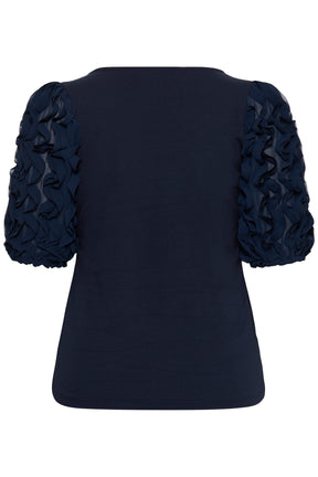 Kaffe Curve Linda T-Shirt in Navy 