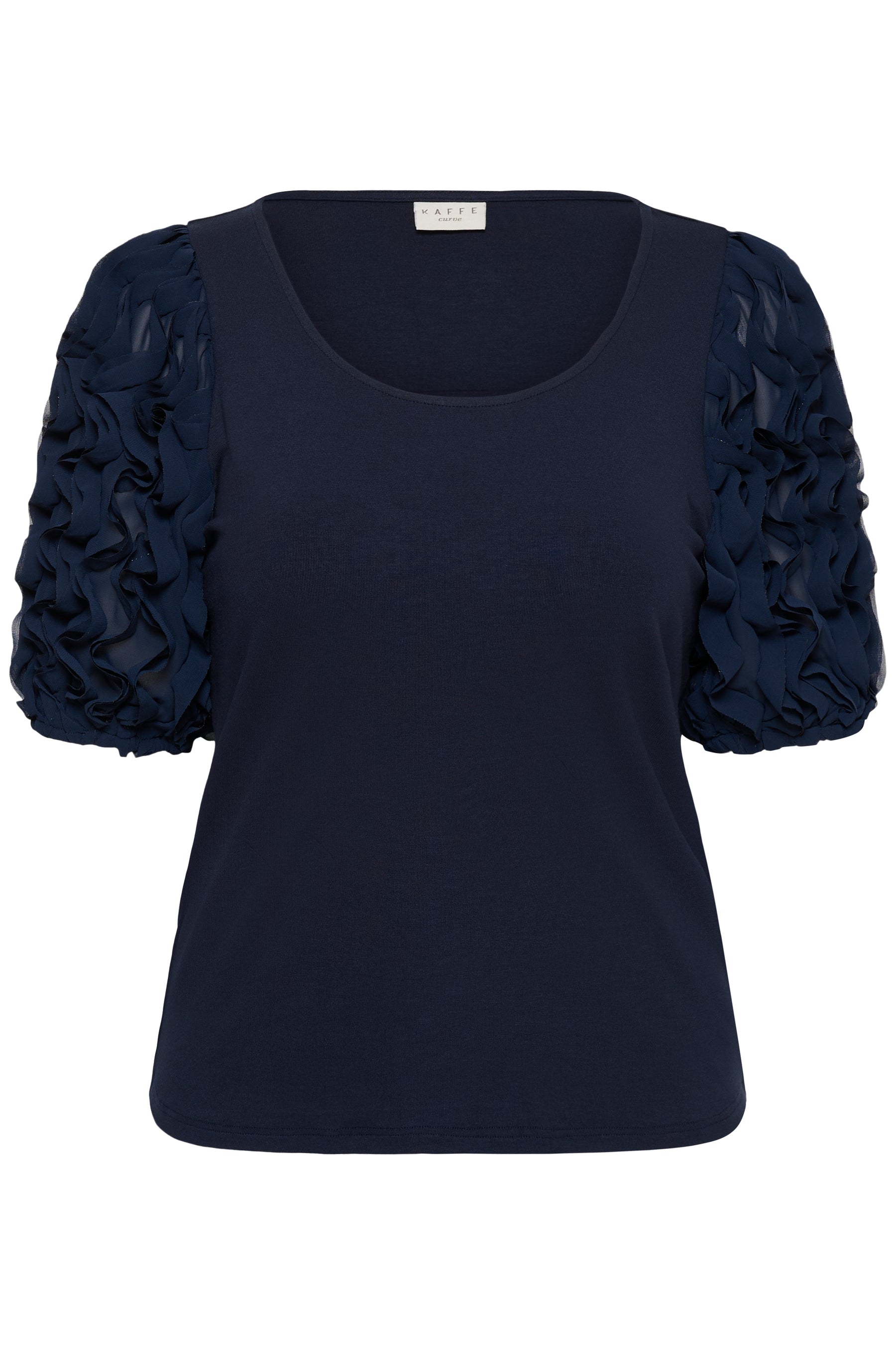 Kaffe Curve Linda T-Shirt in Navy 