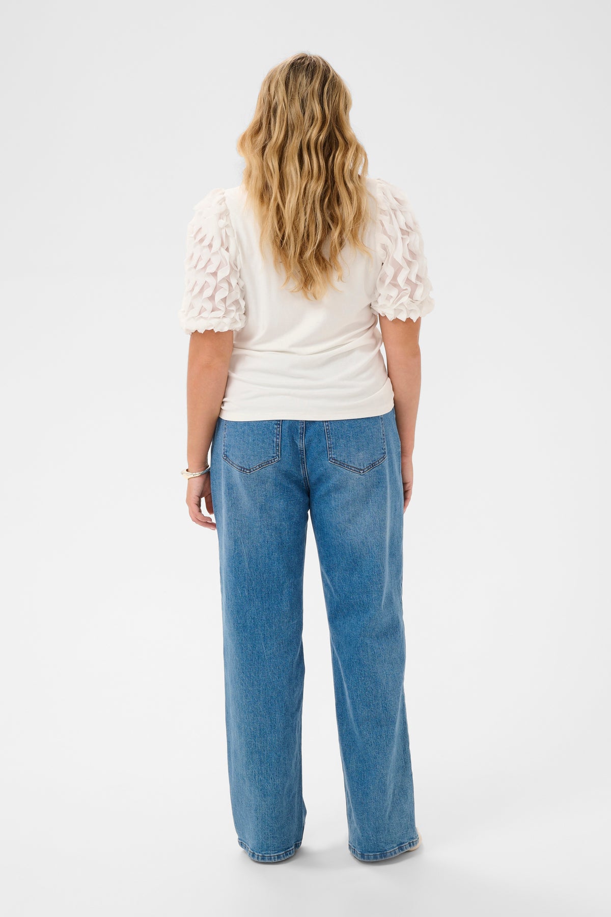 Kaffe Curve Linda T-Shirt in White 