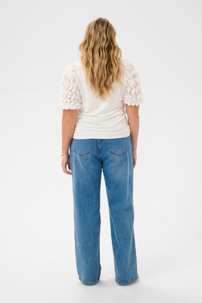 Kaffe Curve Linda T-Shirt in White 