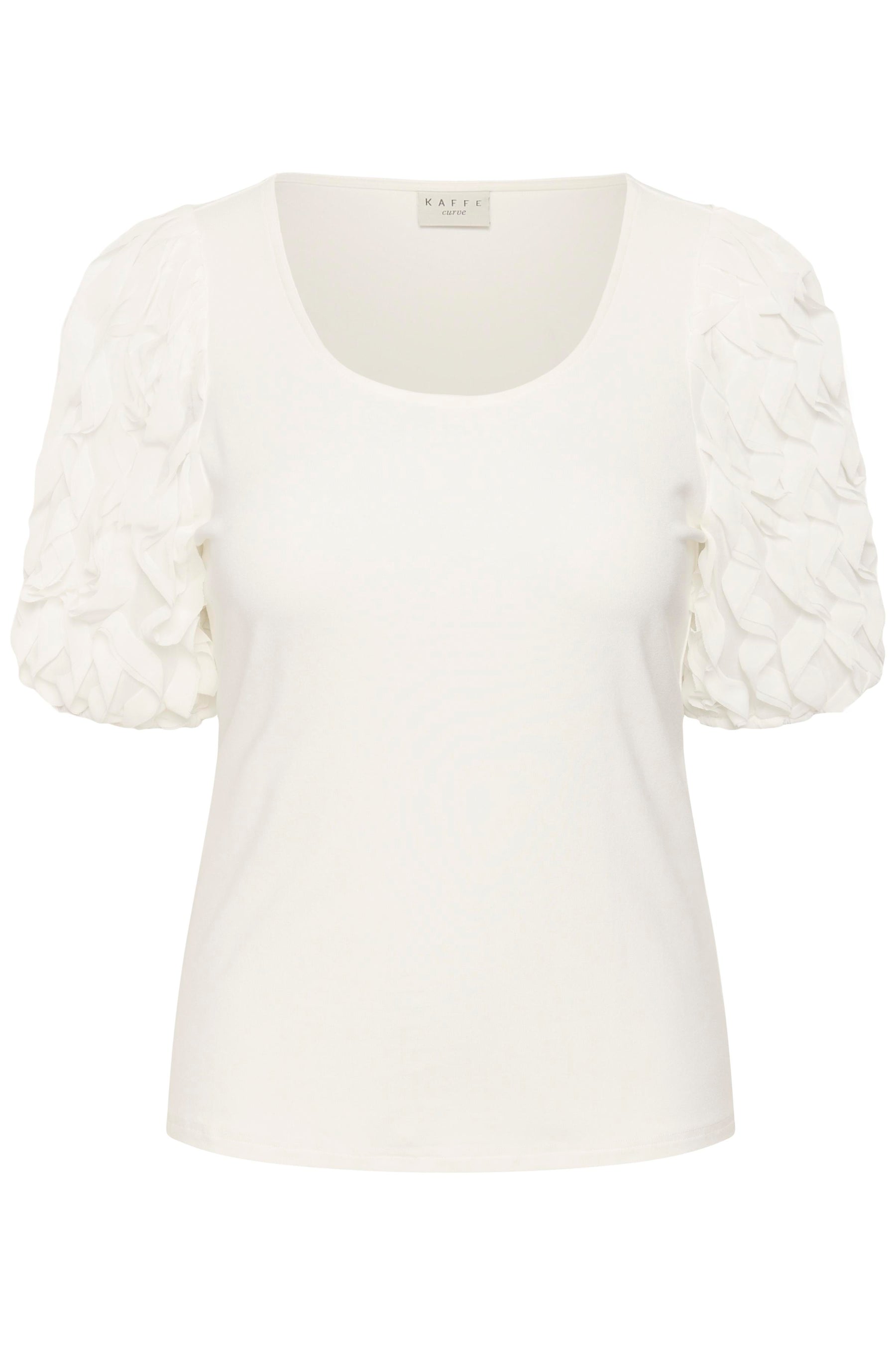 Kaffe Curve Linda T-Shirt in White 