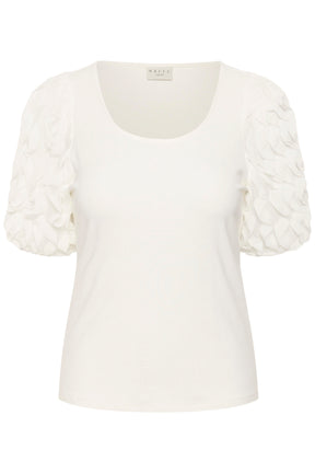 Kaffe Curve Linda T-Shirt in White 